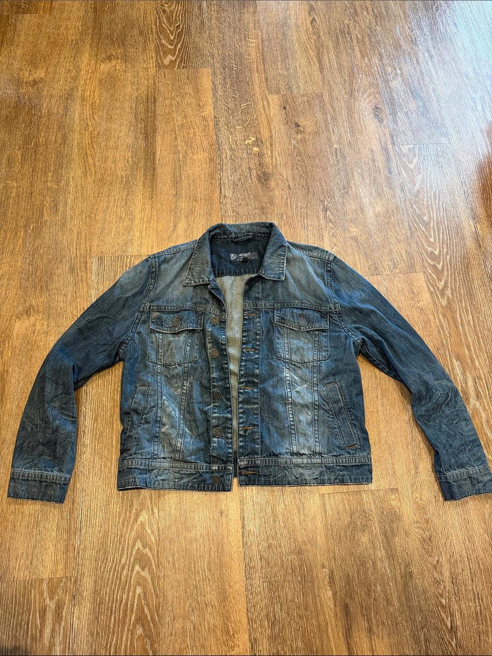 Silver Jeans Men's Dark Blue Denim Jacket